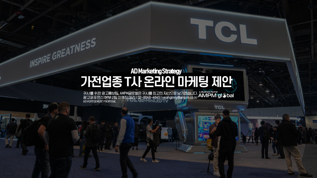 가전업종 T사 온라인 마케팅 제안사례