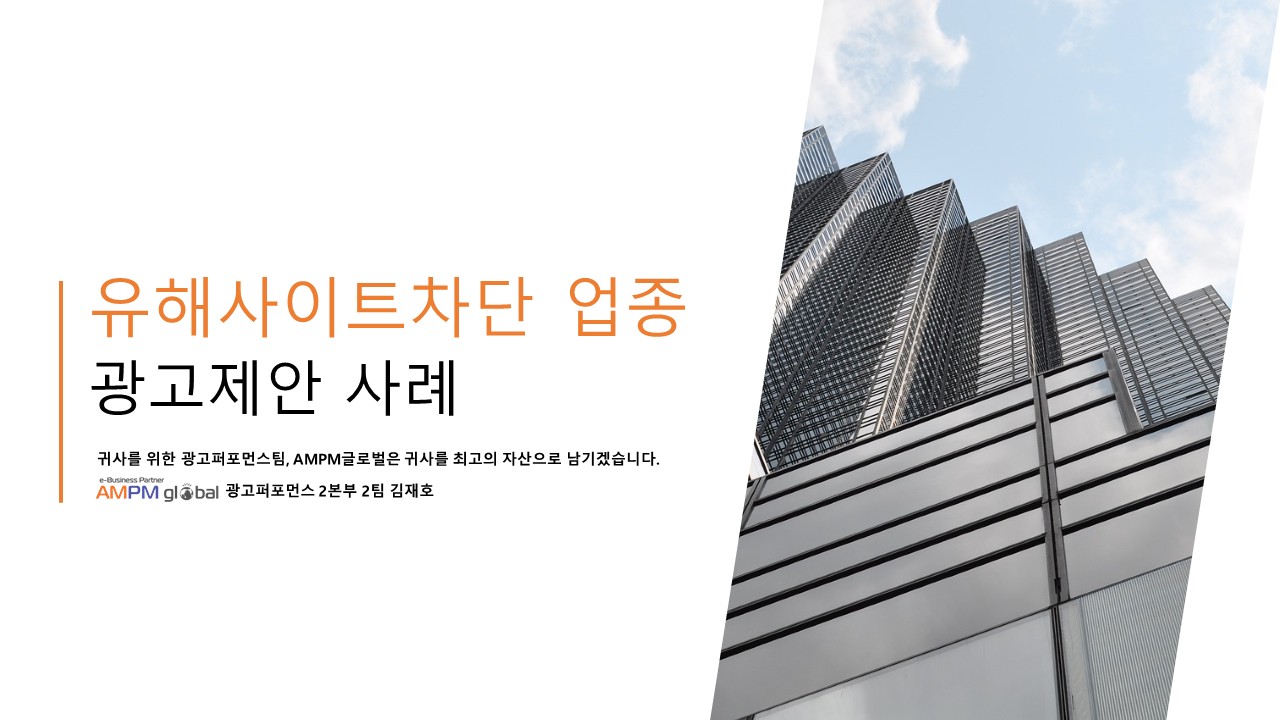 유해사이트차단 프로그램 업체 S사 제안사례