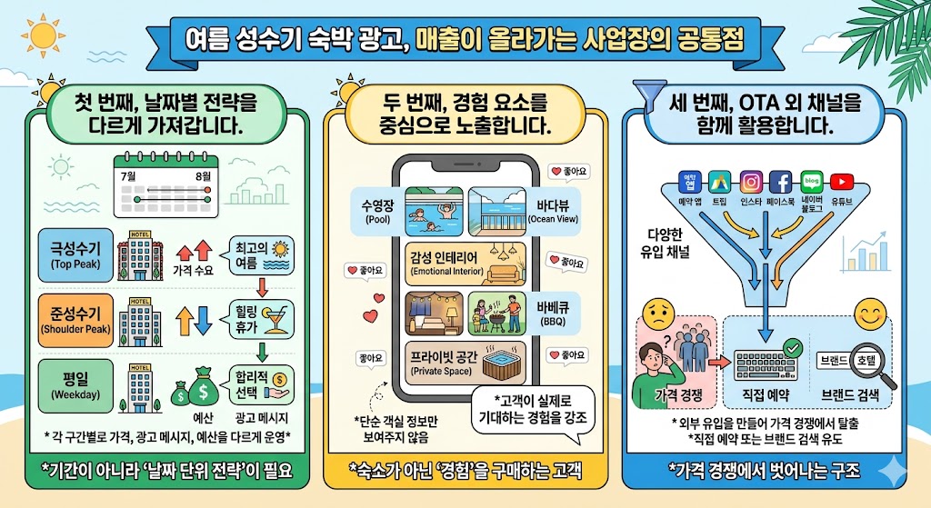 여름 성수기 숙박 광고, 여행 광고 3..jpg