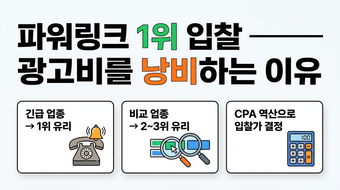 네이버 파워링크 노출 전략 이미지