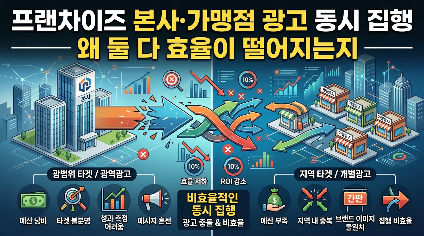 본사와 가맹점 광고 갈등