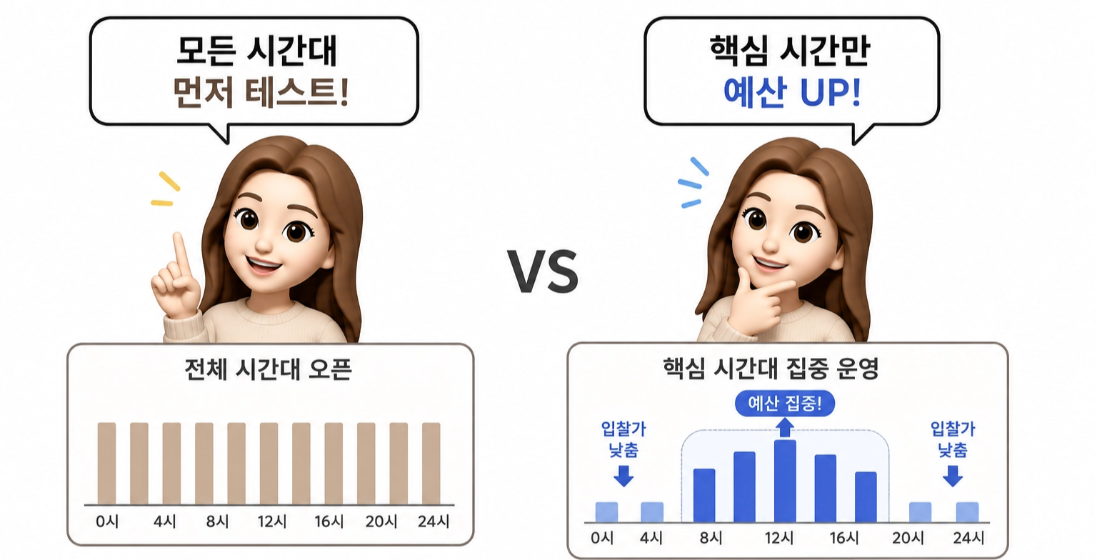 요일 및 시간대별 입찰가중치 설정
