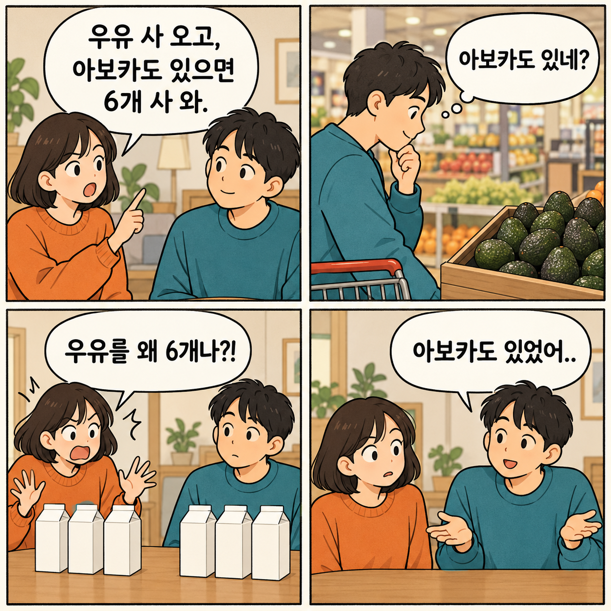 개발자 유머를 각색한 AI 생성 만화